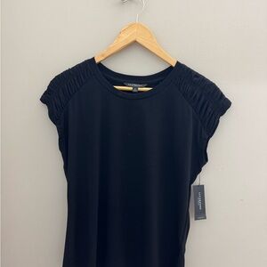 Liverpool Black Ruched Sleeve Blouse